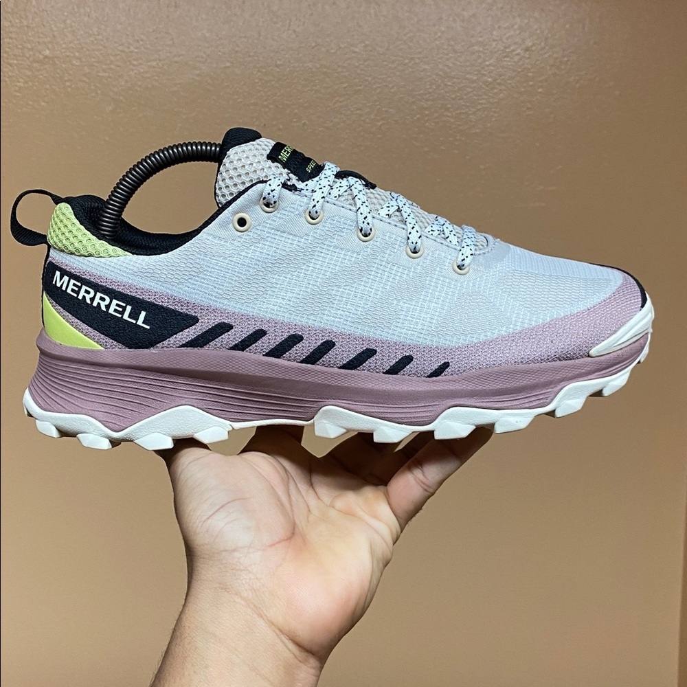 Merrell Speed Eco Low Women’s Trail Running Sneakers  “Oyster Burlwood” Size 9.5 - Picture 4 of 16